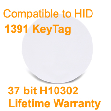 COIN PVC PROXIMITY STICKER SUPPORT HID 37bit H10302 FORMAT